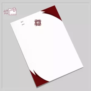 سربرگ نامه اداری لایه بازA4. letterhead